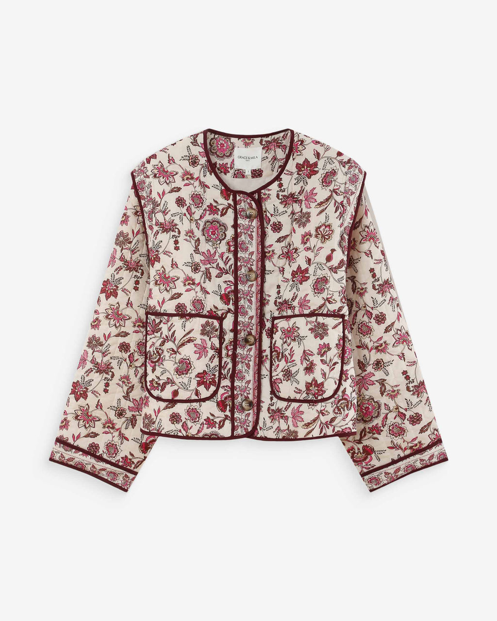Vahina Floral Quilted Jacket
