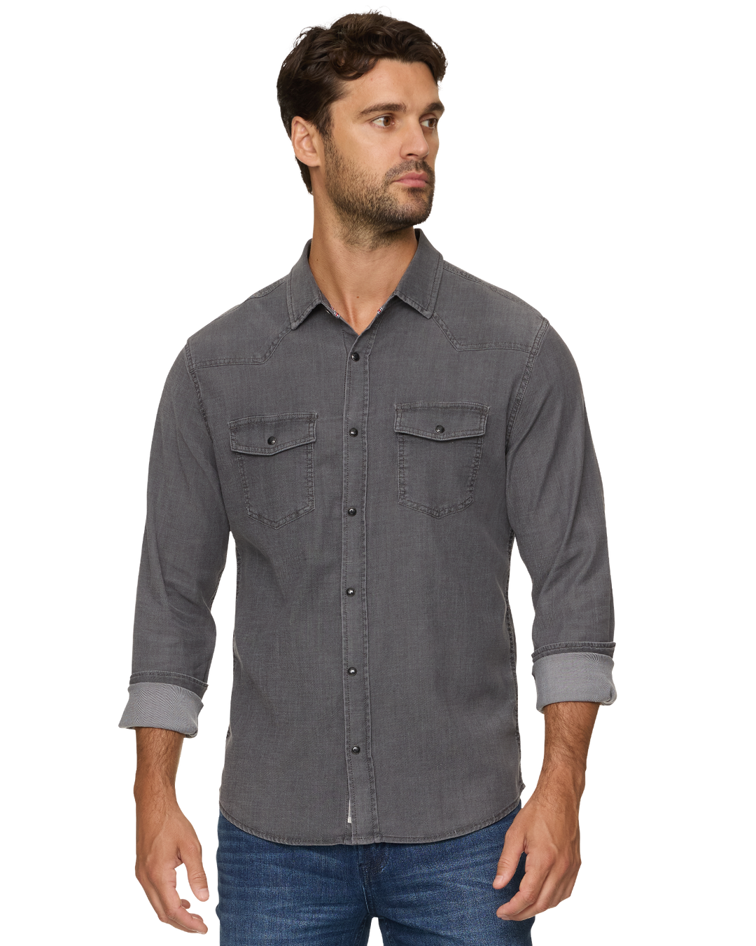 Sacramento Chambray Western Button-Up
