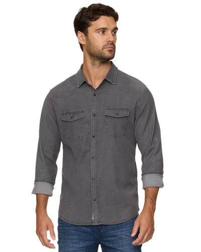 Sacramento Chambray Western Button-Up