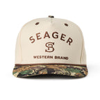 Branded Cream / Camo Snapback