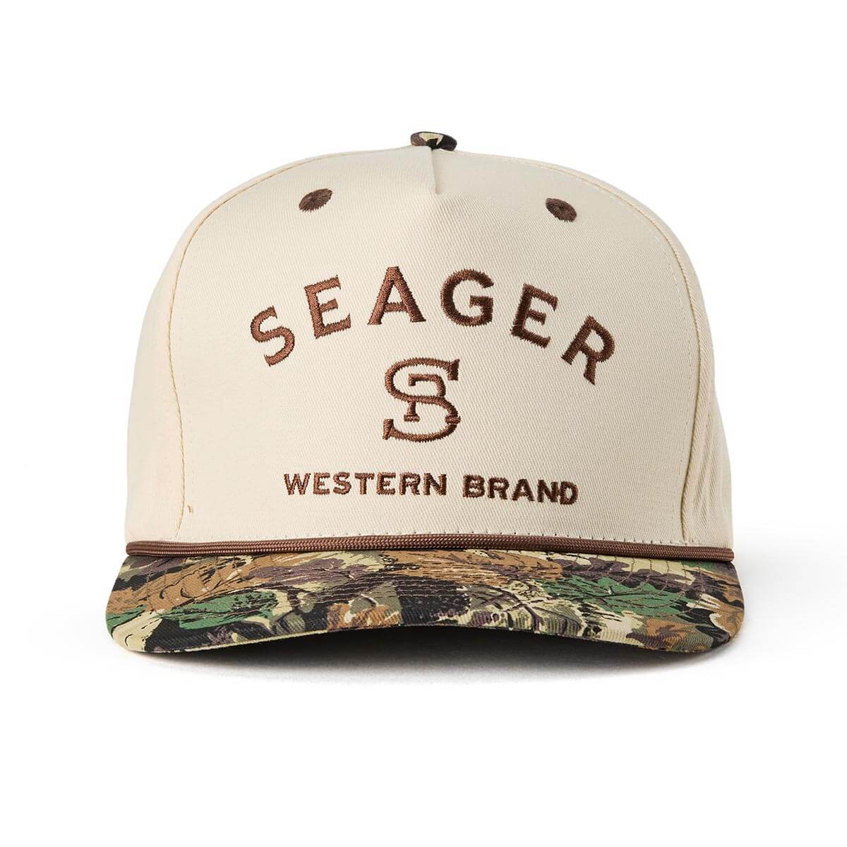 Branded Cream / Camo Snapback