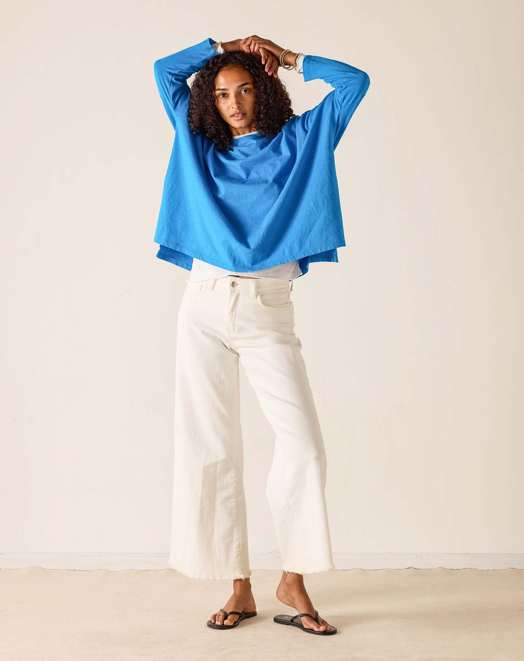 Catalina Brilliant Blue Slub Tee