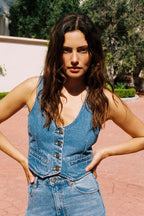 Chloe Recycled Dallas Denim Vest