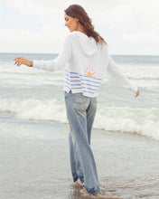 Sunrise Stripe Zip Hoodie Sweater
