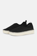 Black Tulip Platform Flats