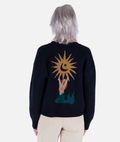 Siren Navy Jacquard Cardigan