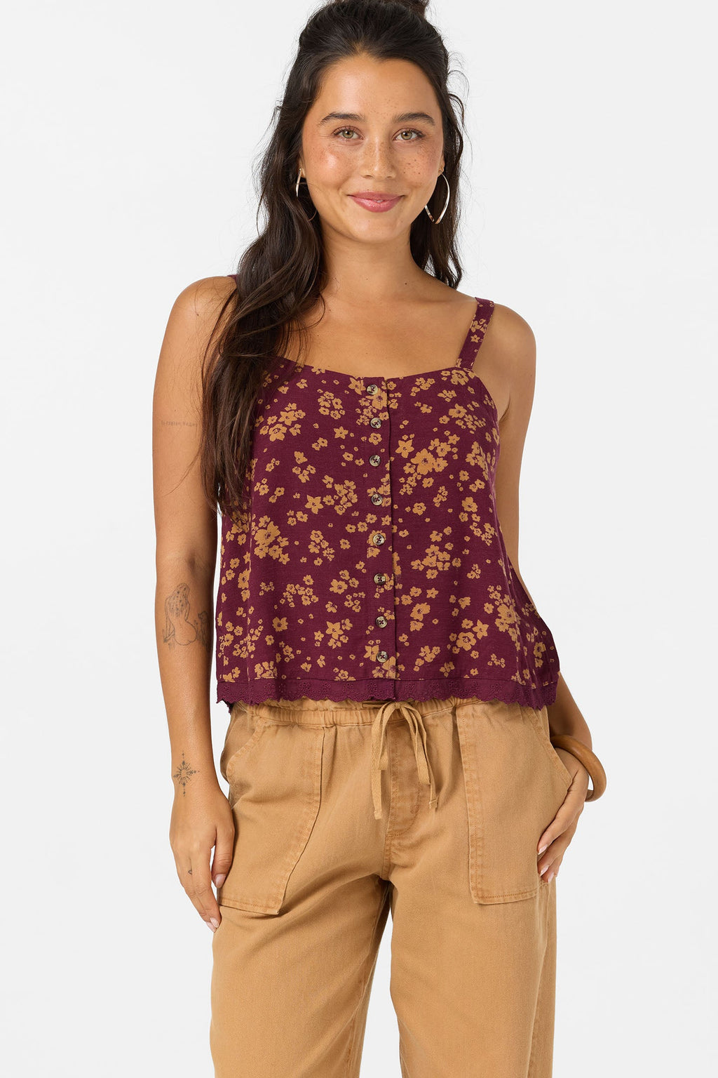 Brynn Fig Floral Tank