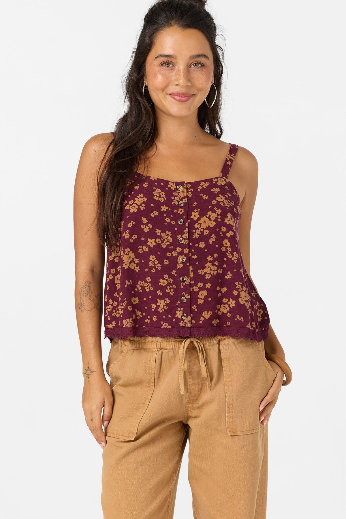 Brynn Fig Floral Tank