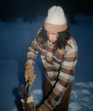 Rust Flannel Sherpa Jacket