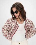 Vahina Floral Quilted Jacket