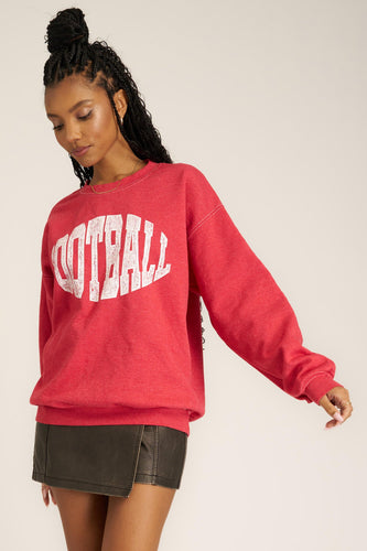 Football Red Crewneck