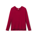 Frankie Red V Rib Long-Sleeve