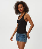 Cher Rib Scoop Neck Tank