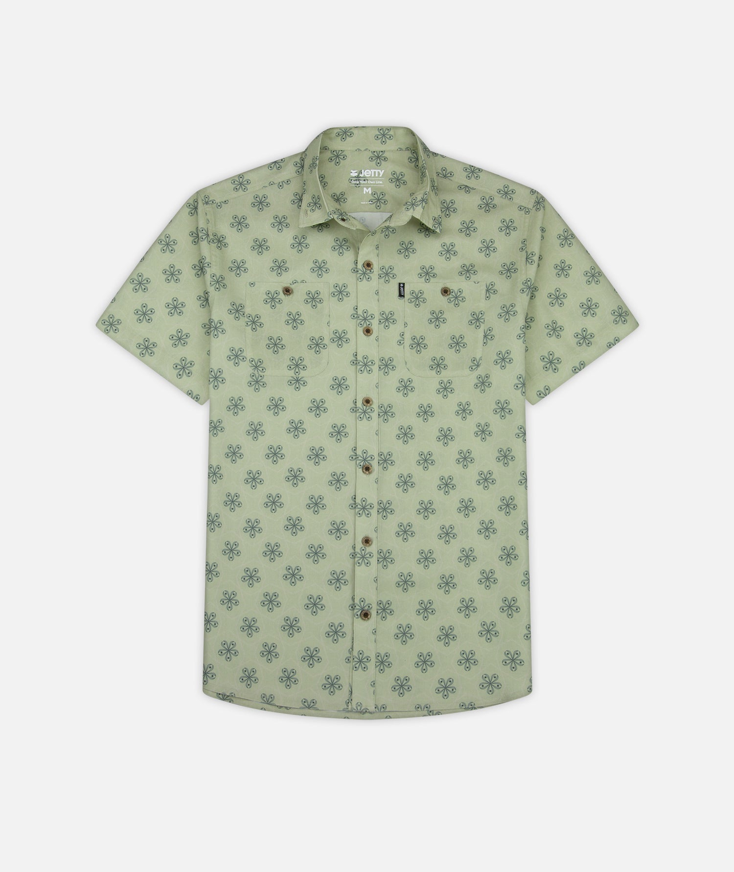 Seabrite Sage Green Button-Up