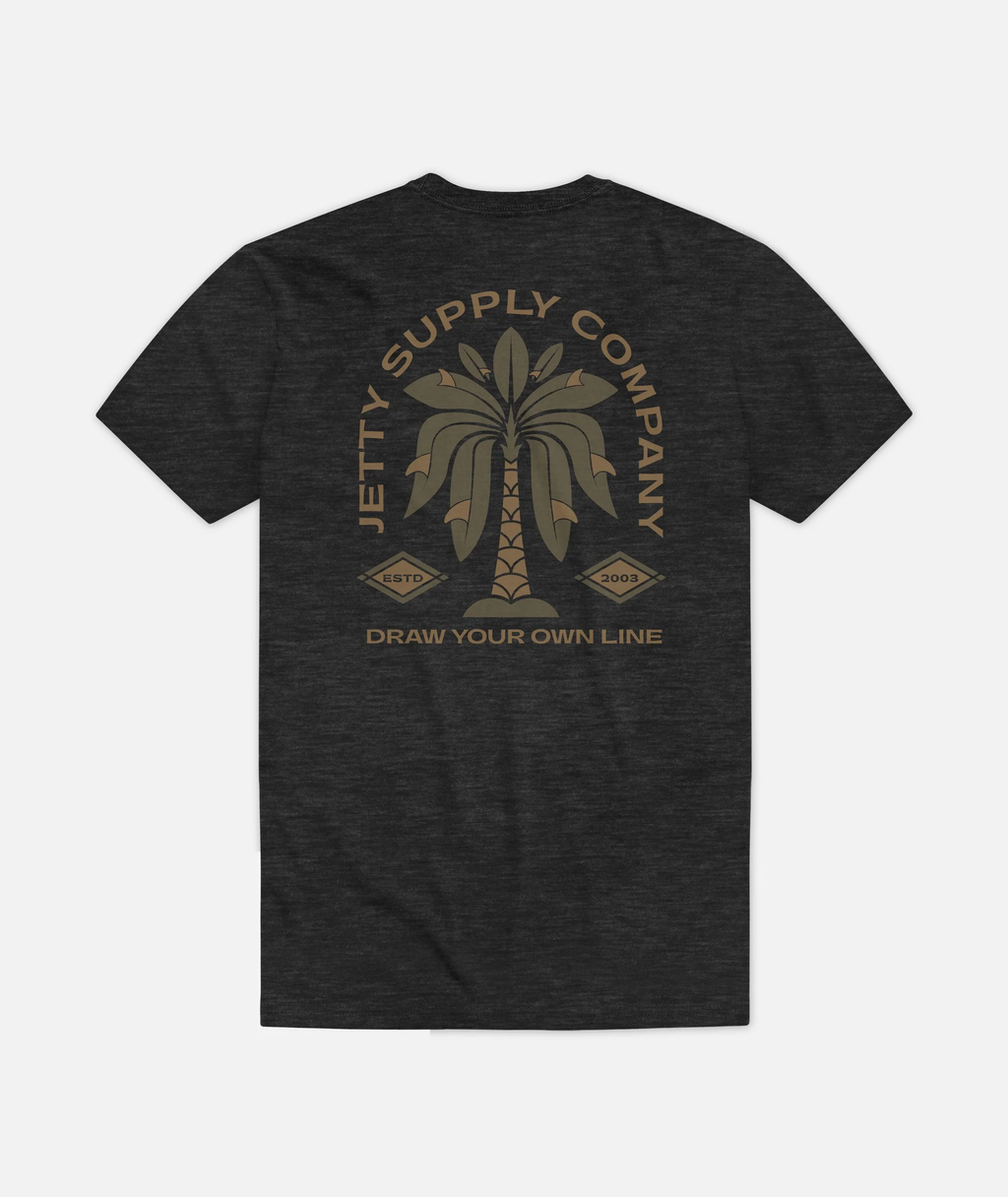 Fins Charcoal Tee