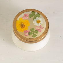 Lemon Blossom & Lychee Large Pressed Floral Candle