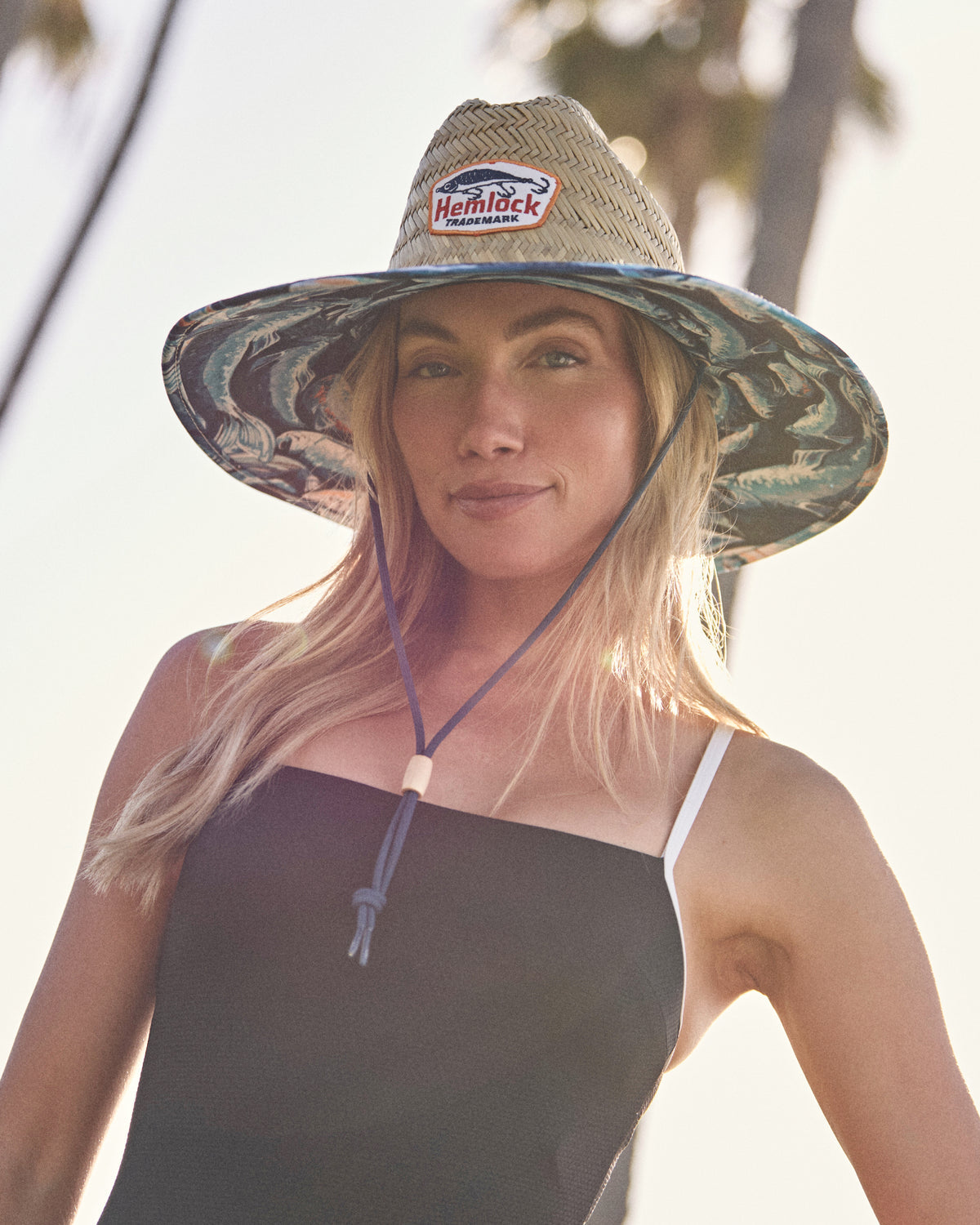 Blue Fish Lifeguard Hat