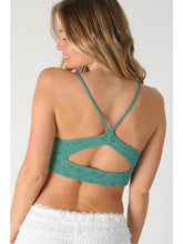 Textured Lace Cut-Out Bralette