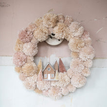 Pink Pom Pom Wreath