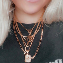 CZ Crescent Moon Necklace
