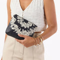 Plumeria Lei Sandstone SMALL Pouch