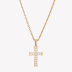 Luminous Cross CZ Pendant Necklace