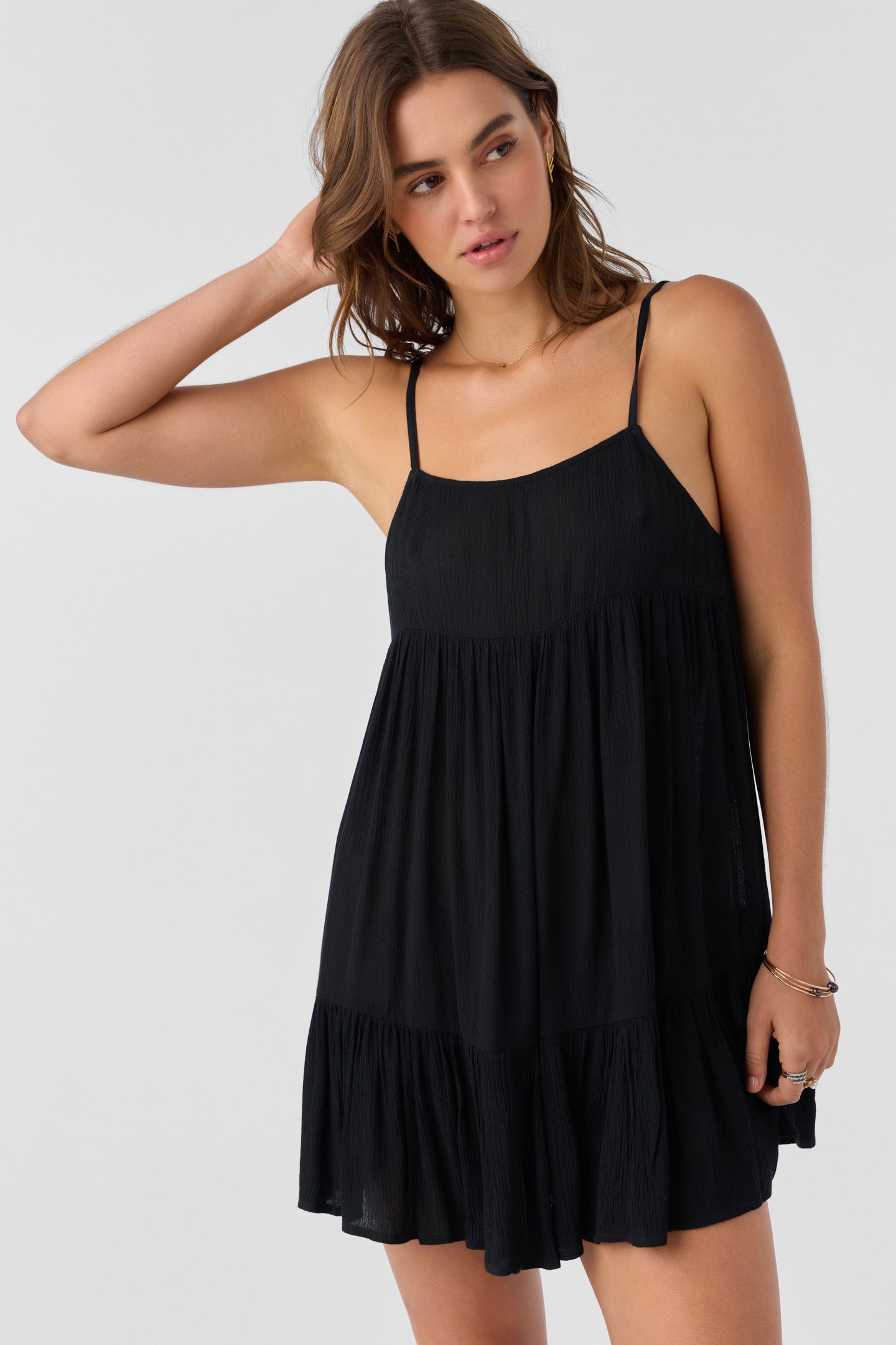 Saltwater Solids Black Rilee Cover-Up