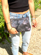 Nancy Metallic Lightning Bolt Crossbody