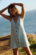Sanders Cloud Blue Mini Dress
