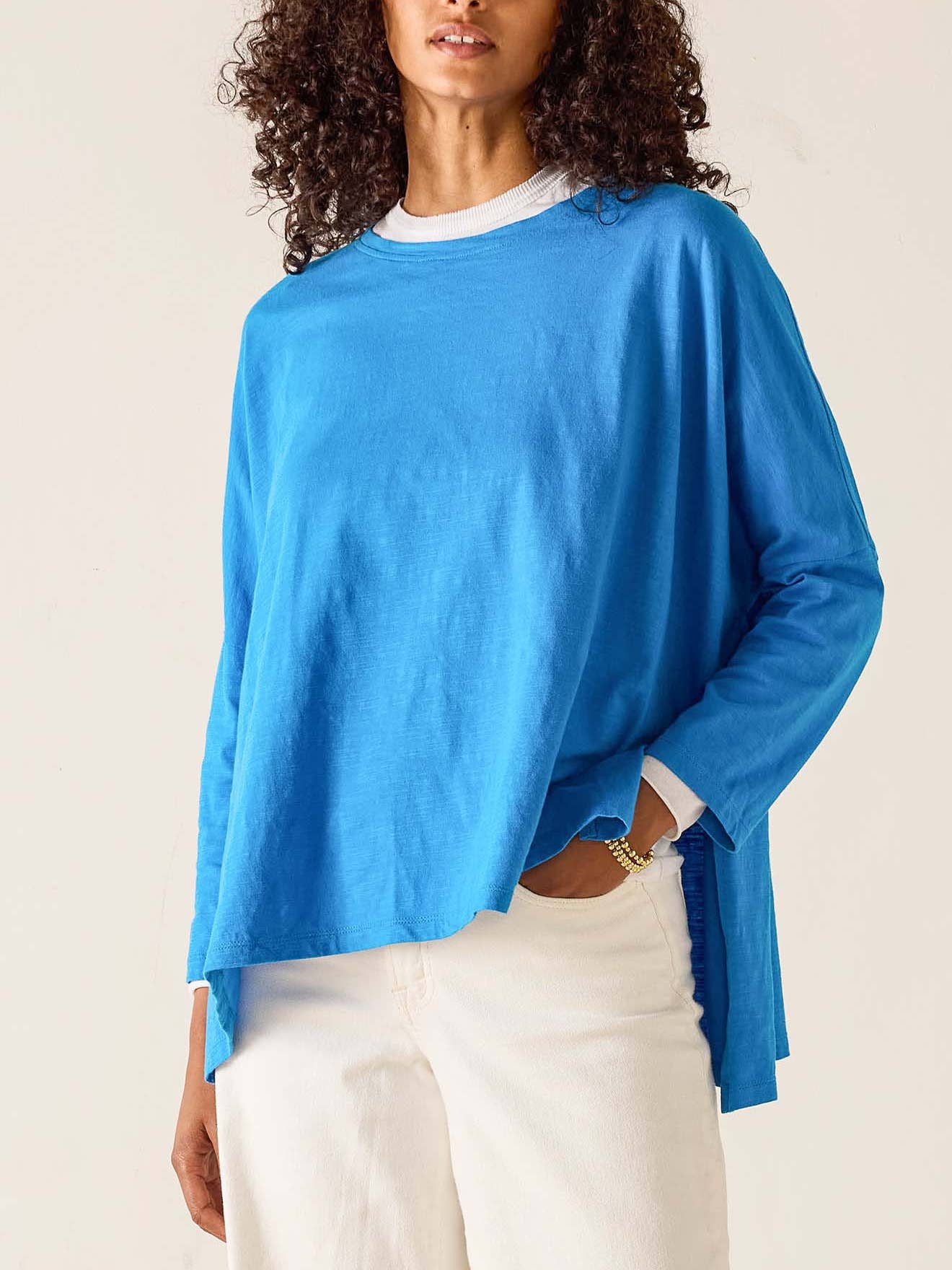 Catalina Brilliant Blue Slub Tee