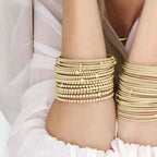 Classic Gold Bead Bangle