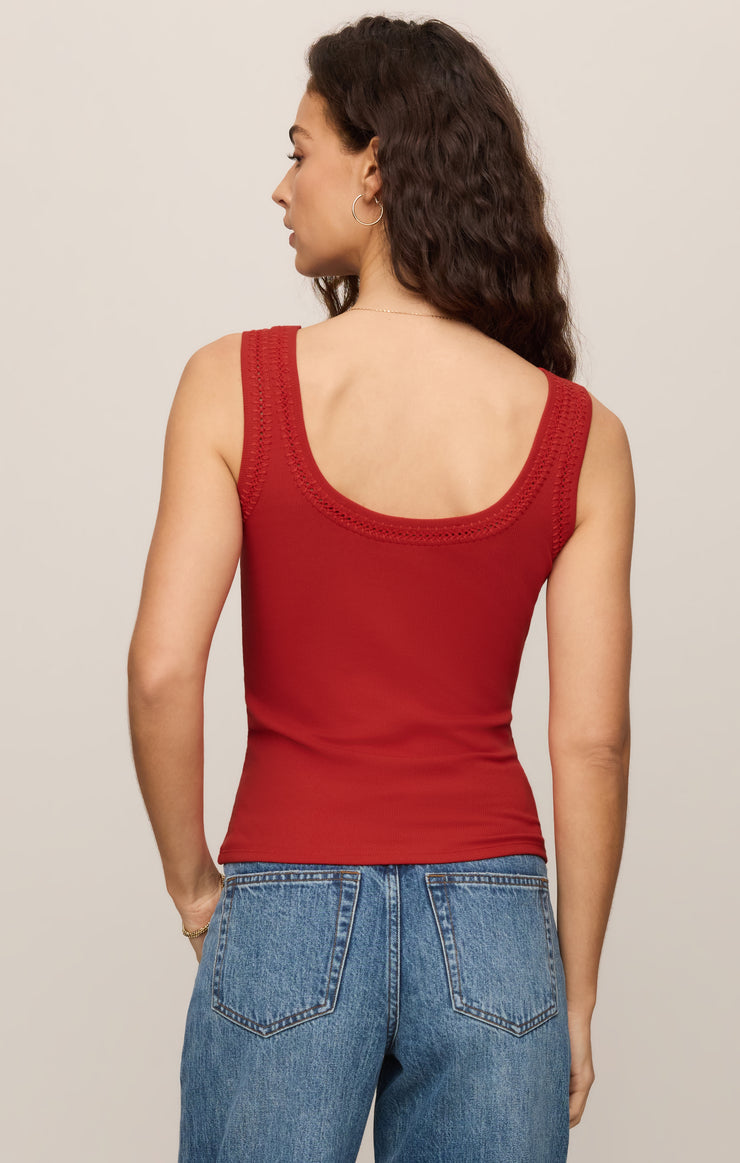 Larkin Chili Pepper Embroidered Tank