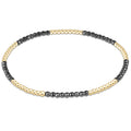 Blissful Pattern 2mm Silver Faceted Hematite Bracelet
