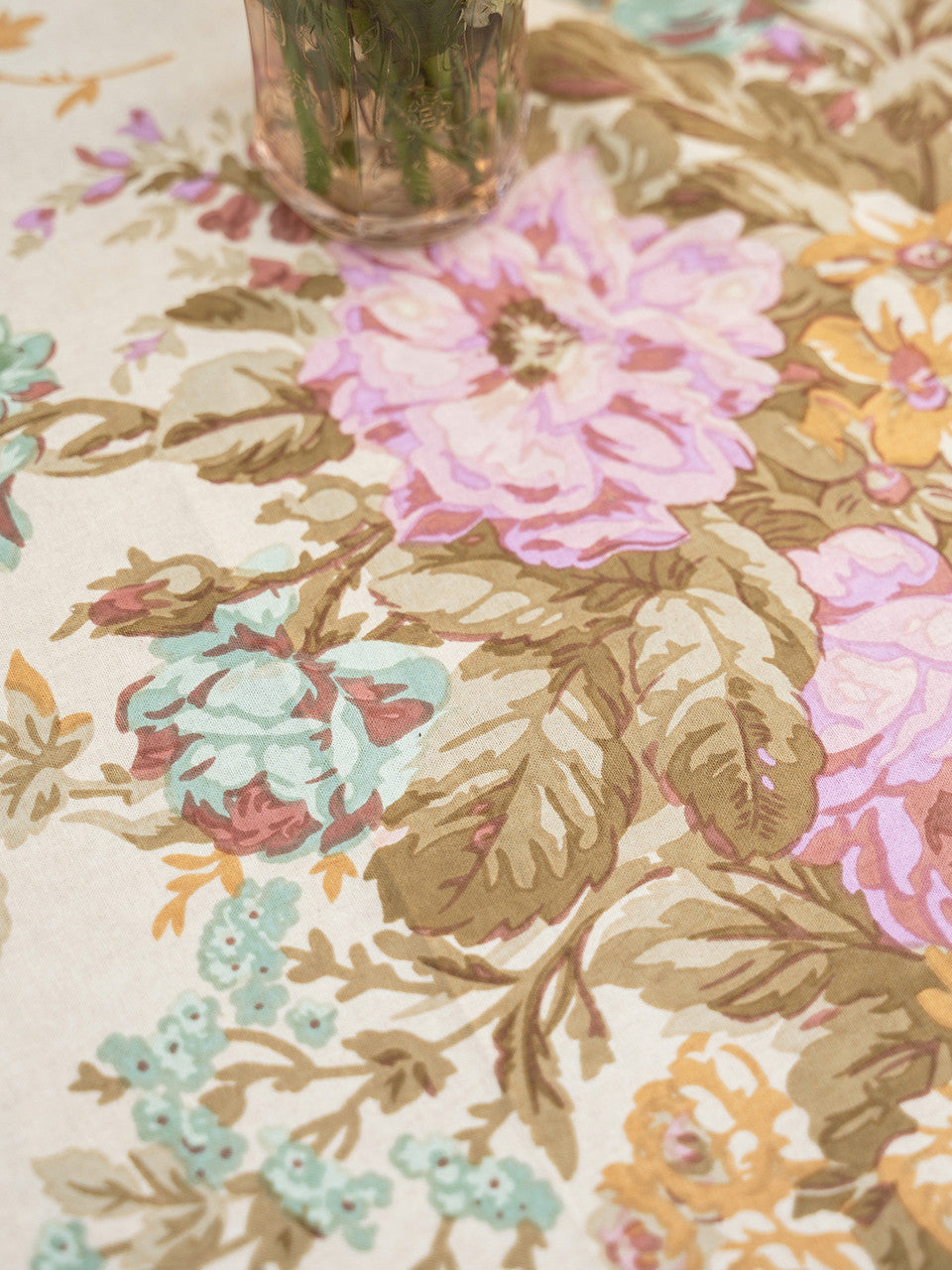 Eternal Rose Antique Tablecloth