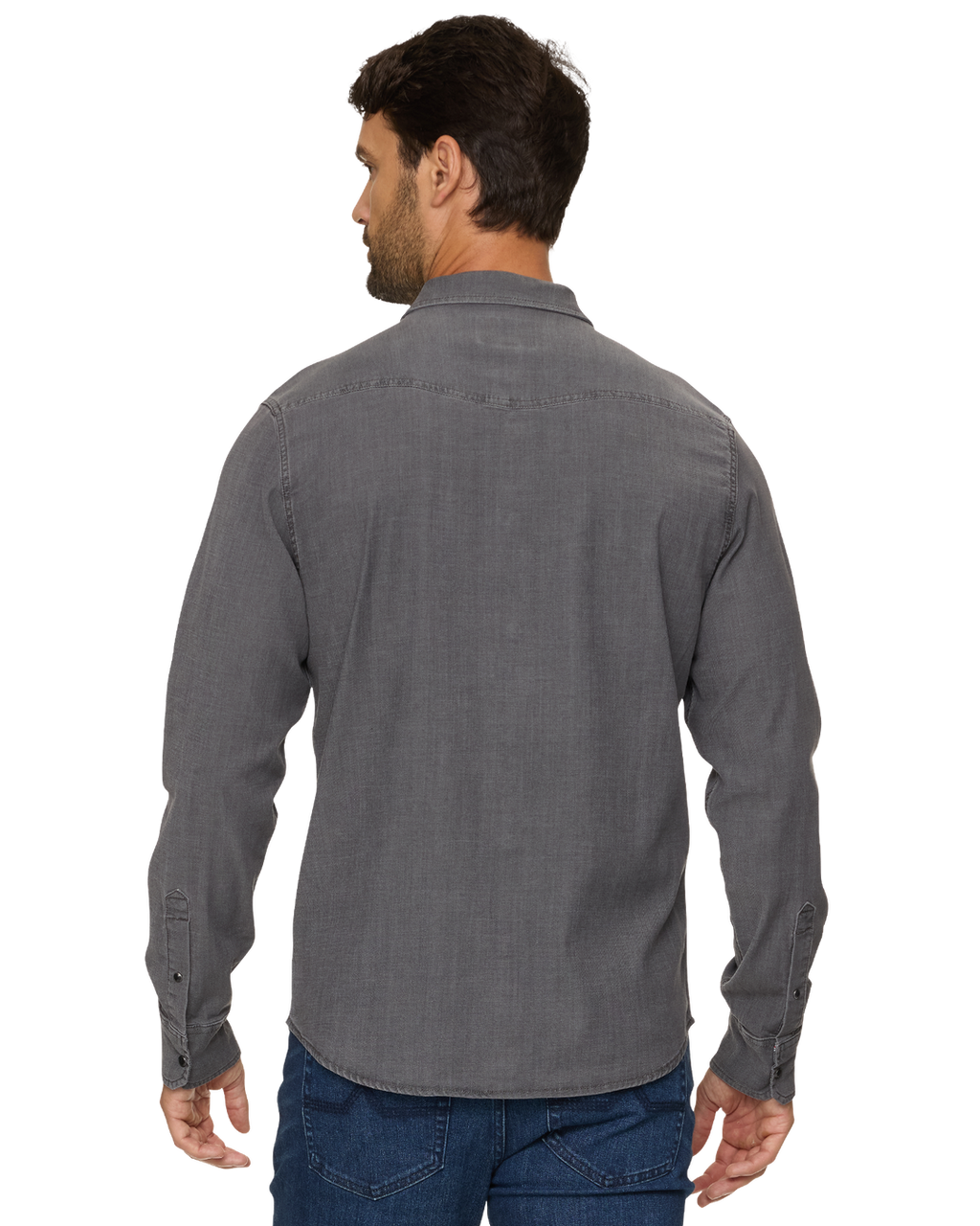 Sacramento Chambray Western Button-Up