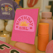 Hot Pink Birthday Girl Card