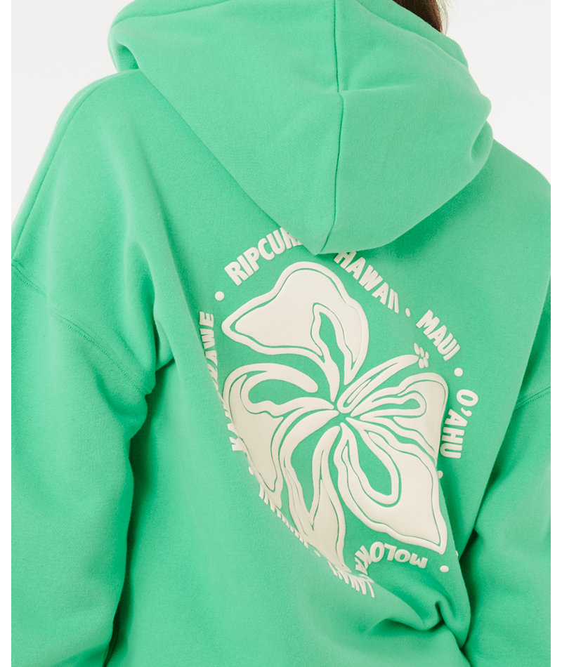Surf Puff Heritage Green Hawaii Hoodie