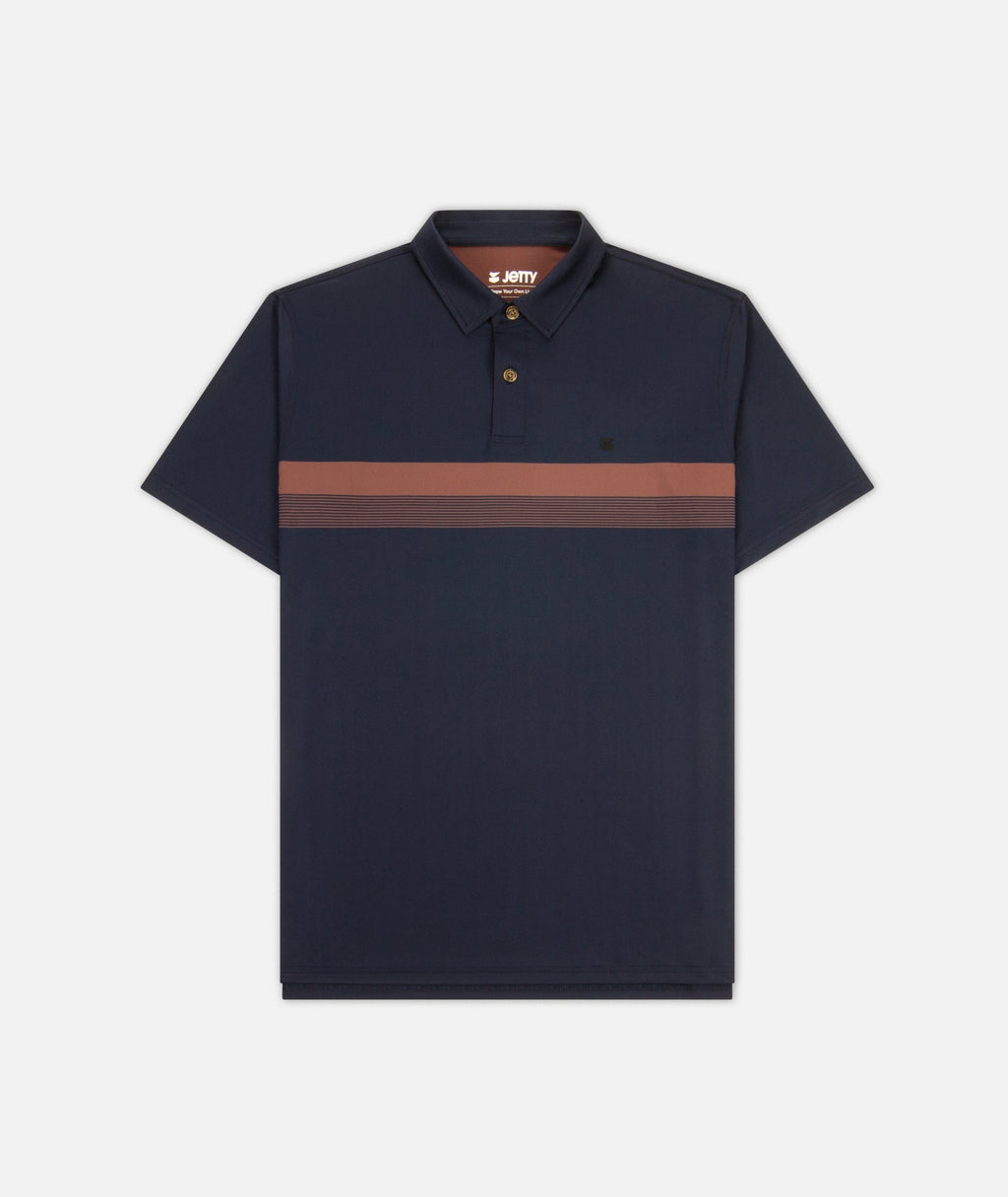 Bunker Stripe Navy Polo