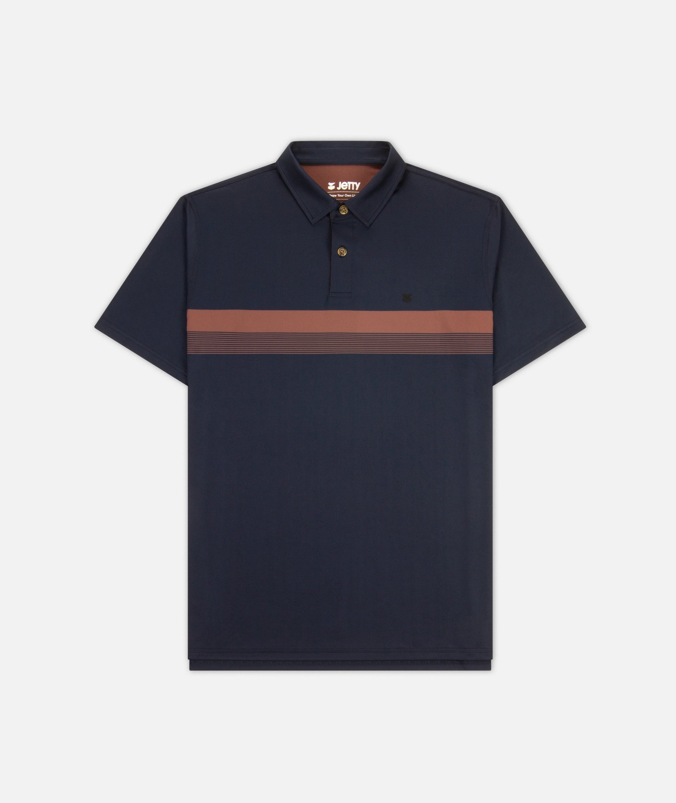 Bunker Stripe Navy Polo