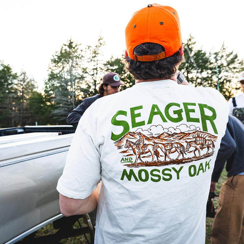 Seager x Mossy Oak Pack Out Vintage White Tee