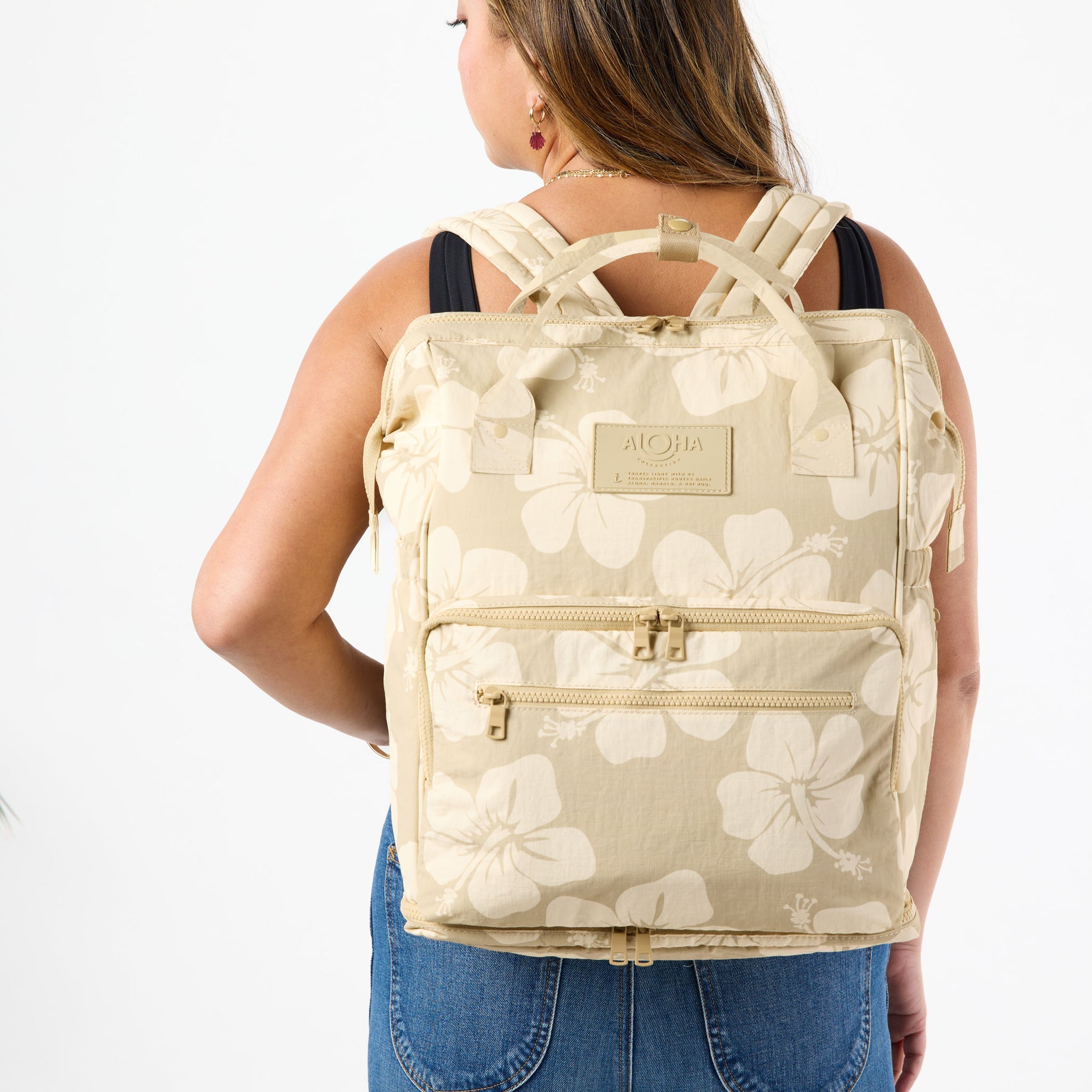Hana Hou Crème / Dune Le Bébé Backpack
