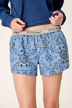Bandana Flannel PJ Shorts
