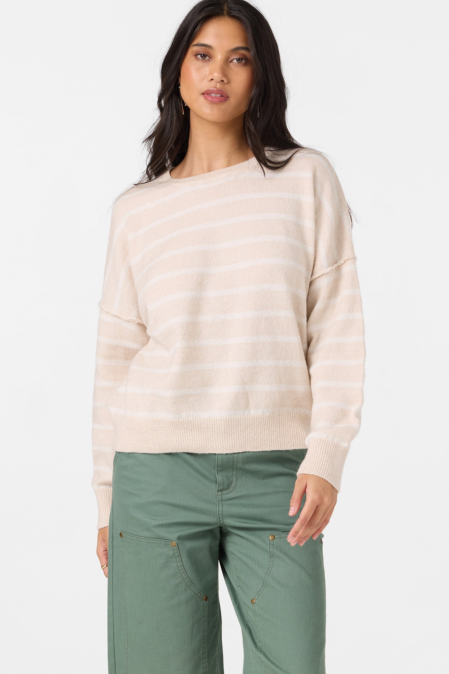Kari Twill Knit Stripe Sweater