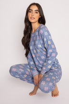 Mountain Love Snowflakes Banded Pant