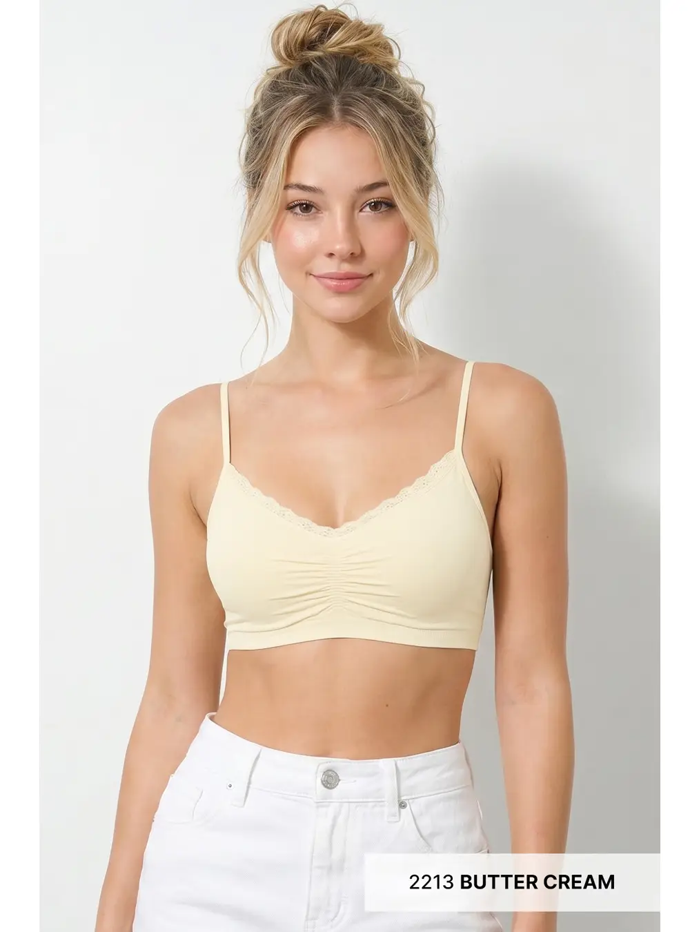 Lace Trim V Bralette