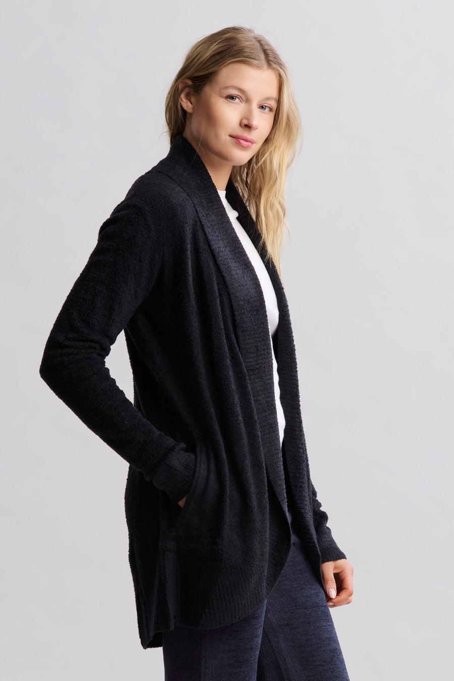 CozyChic Lite Black Circle Cardi