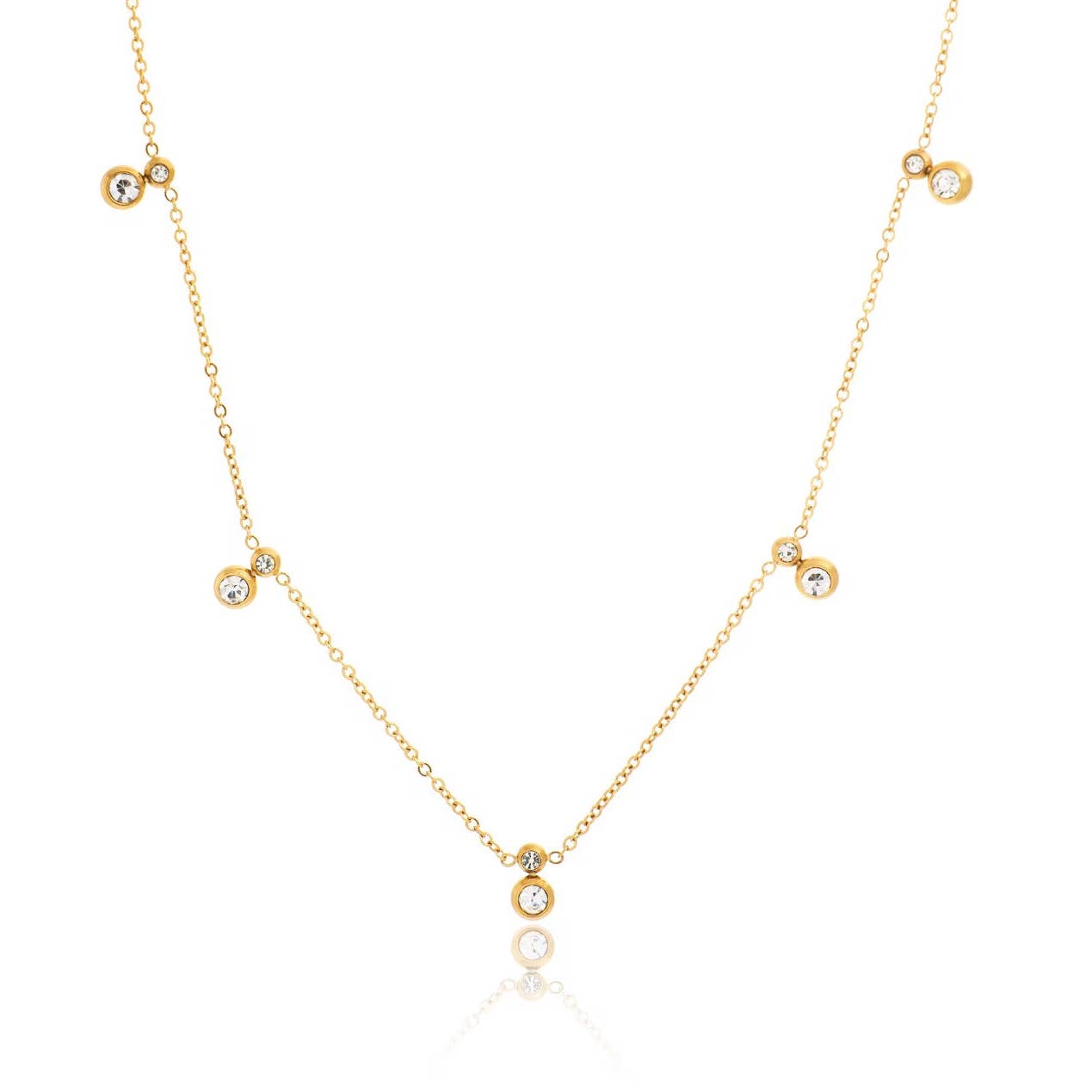 Willow CZ Drop Necklace