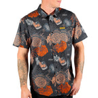 Scene Vintage Black Button-Up Shirt