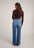 Lily Jersey Wide Leg Jeans