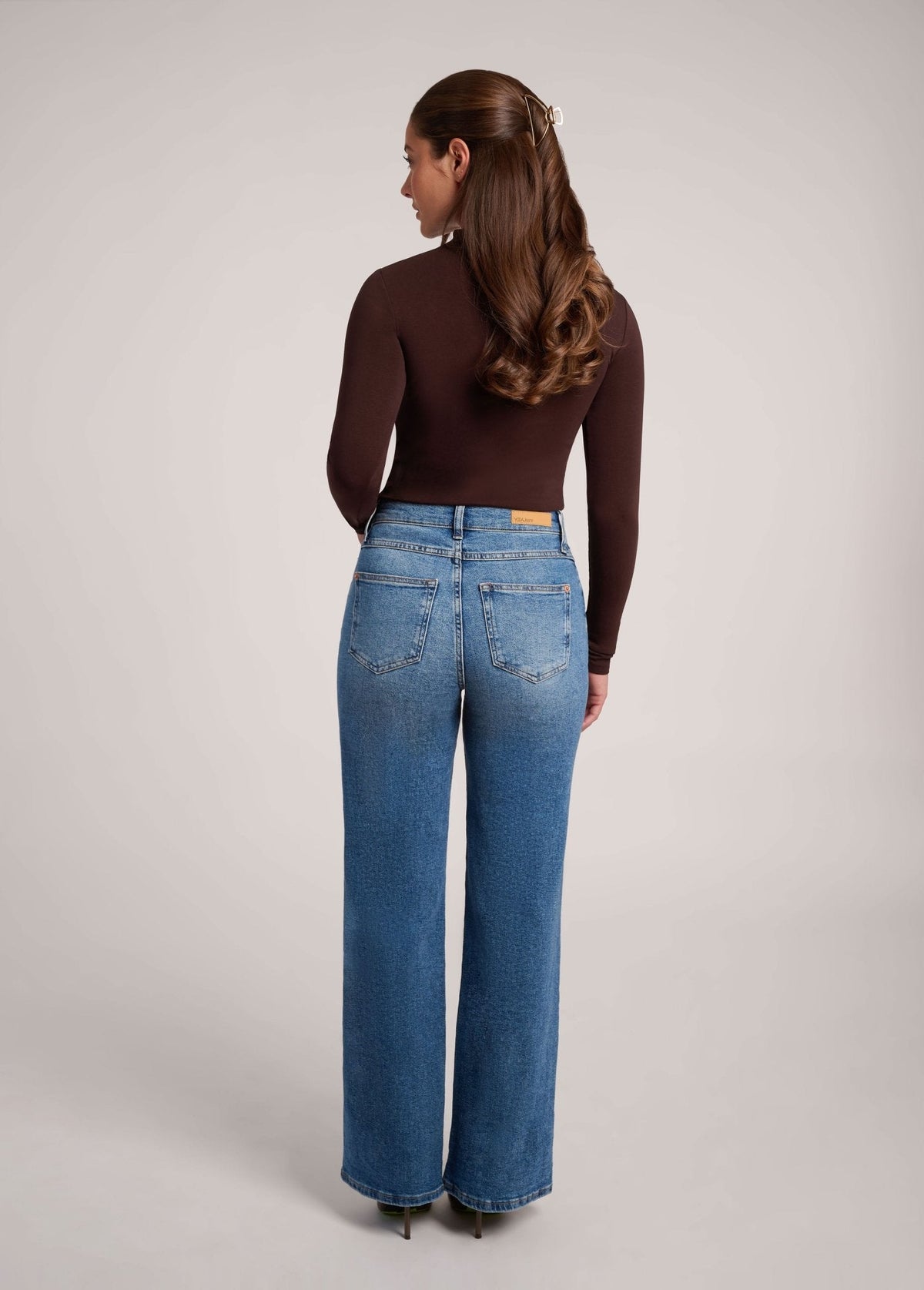Lily Jersey Wide Leg Jeans